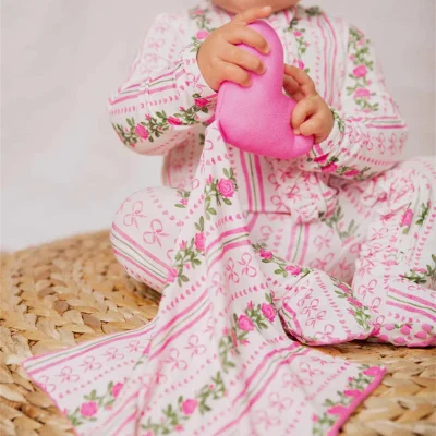 Custom Baby Sleep Comforter Soft Baby Bamboo Lovey Security Blanket Newborn  Manufacturer Supplier OEKO-TEK Certification