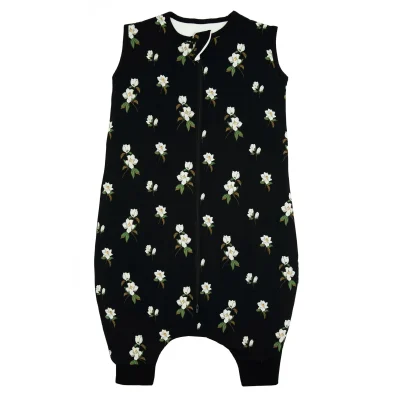 Customizable 95% Bamboo 5% Spandex OEKO-TEX Baby Sleep Bag Floral Zipper Closure Winter Floral Sleeping Sack Bag for Newborns