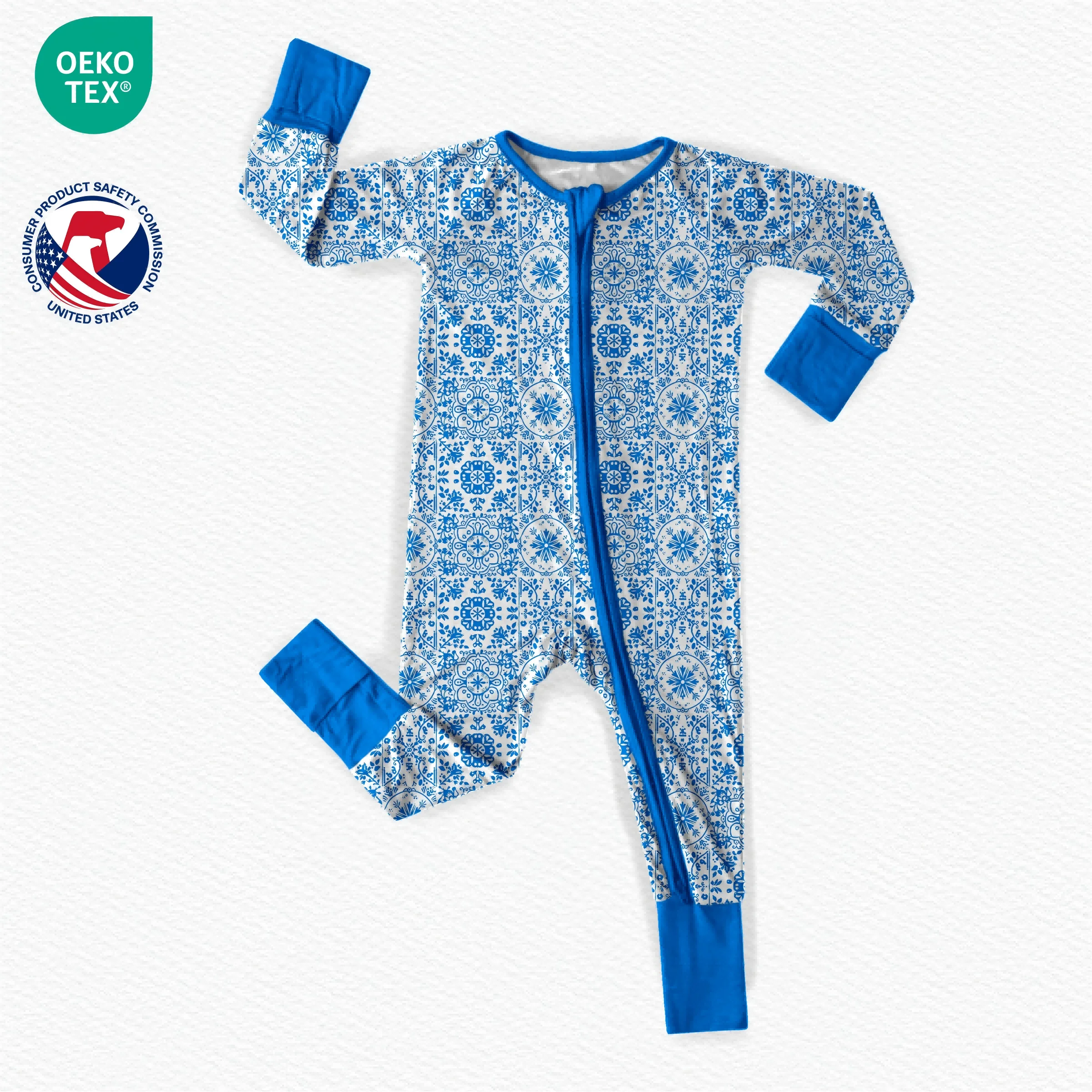 Bluey characters bamboo pajamas for kids, perfect for B2B wholesale buyers seeking eco-friendly, high-quality sleepwear that kids love.