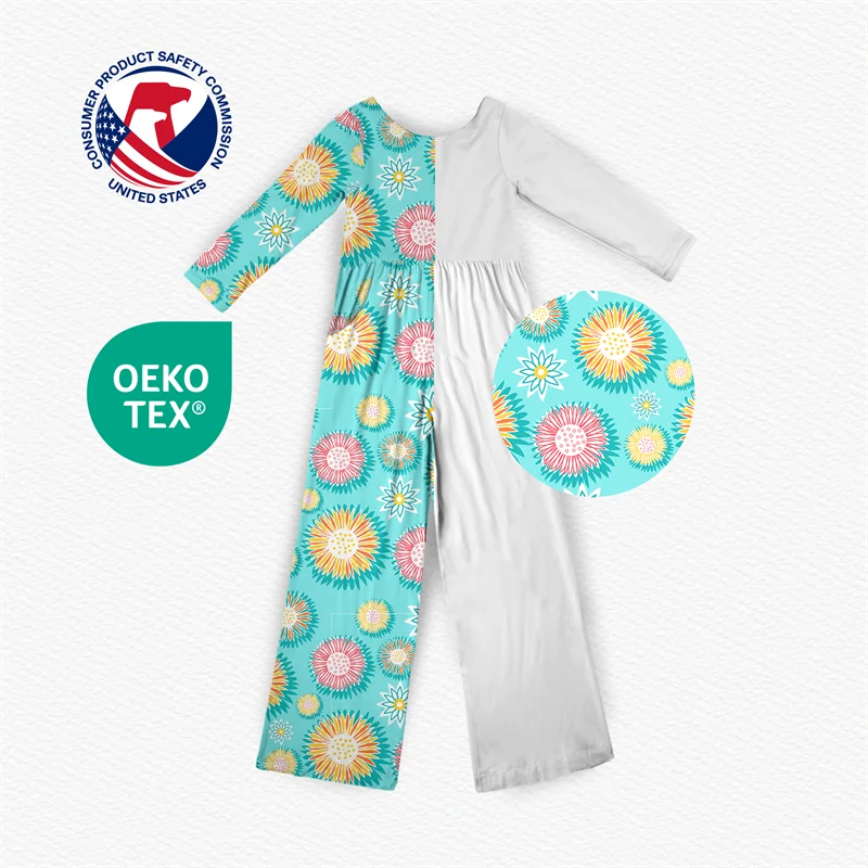 Wholesale bamboo/spandex Christmas pajamas with festive bow detail – premium, soft, sustainable sleepwear perfect for holiday retail collections.