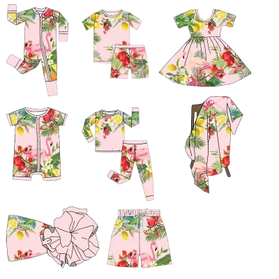 Custom CPC OEKO-Tex Newborn Baby Clothes Bamboo Romper Print Design Onesie Baby Boys Girls Clothing Jumpsuit Bamboo Pajamas