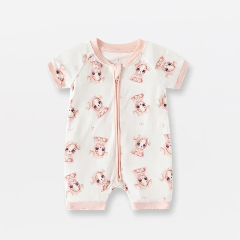Eco-Luxury Wholesale Summer Custom Print Short Sleeve Sleepwear Toddler Boutique Clothing