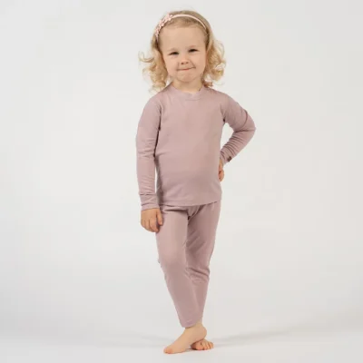Factory Customize 100% Oeko-Tex Kids Superfine Merino Wool Thermal Set RWS Merino Toddler Top and Bottom