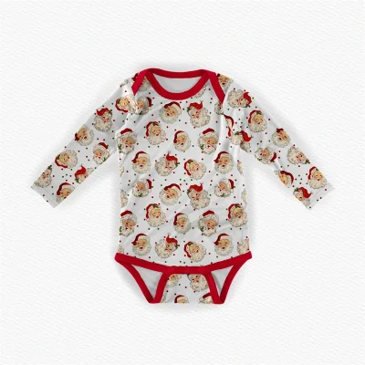 Customize Baby Bamboo Romper Soft Eco-friendly Newborn Long Sleeve Bodysuit With Snap Buttons CPC OEKO-TEX Certification Clothes