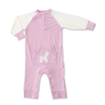 Custom 95% Bamboo 5% Spandex Anti-slip Reactive Digital Printing  Onesie  Newborn Baby Girl Rompers Clothing