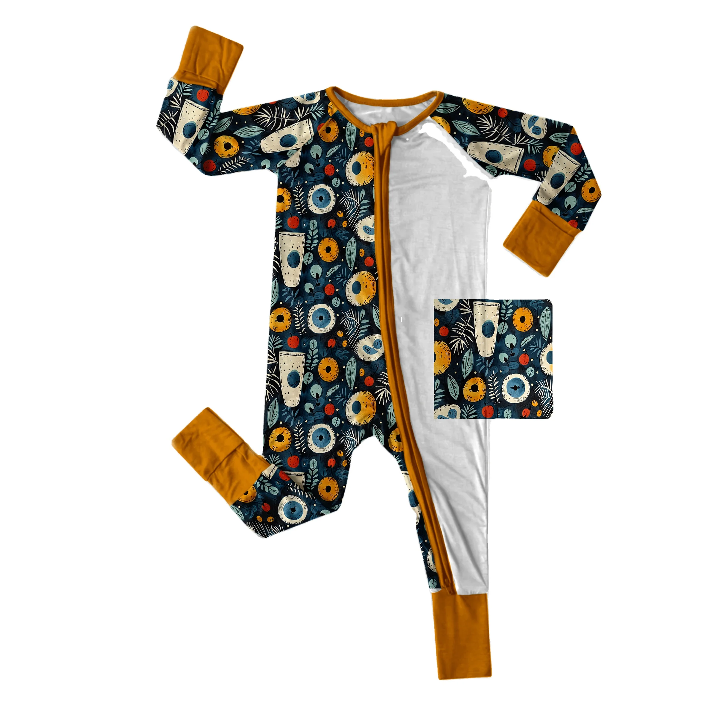Eco-friendly bamboo baby infant romper in soft, breathable fabric – perfect for B2B wholesale retailers seeking sustainable baby clothing options.