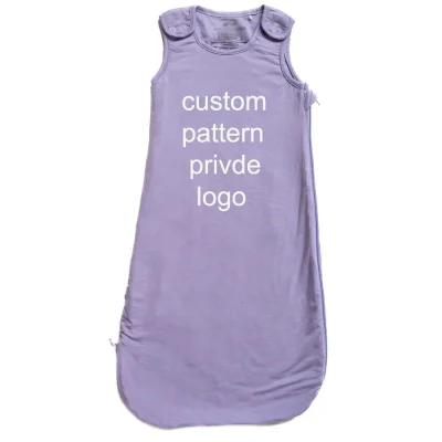 BS Custom OEKO 95% Bamboo 5% Spandex Double Zipper Winter Sleeping Bag Sack Swaddle Wrap Printed Technics Factory Manufacturer