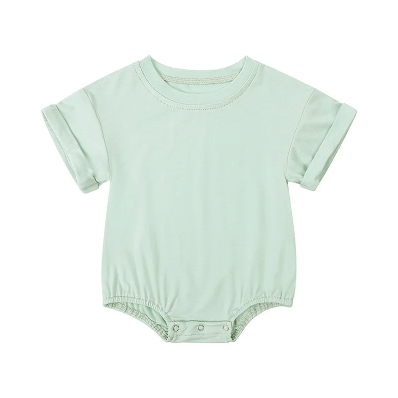 Eco-friendly bamboo convertible zip romper for babies, perfect for B2B wholesale buyers seeking sustainable, high-quality infant clothing solutions.