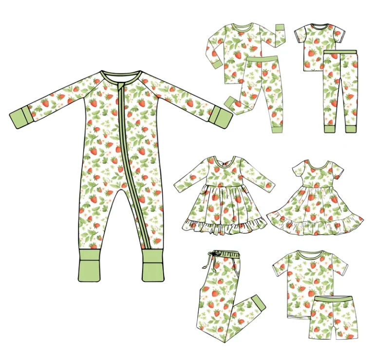 Tiered Pricing Bamboo Little People Pajamas White-Label Manufacturing Bulk Discounts for G