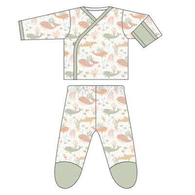 Custom Baby Bamboo Clothing Set Kids Pajamas Infant Zippy Sleeper Top Grade Quality Bamboo Viscose Spandex Soft Breathable