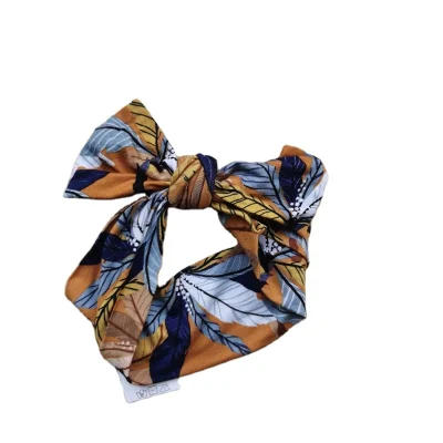 Custom OEM 95% Bamboo 5% Spandex Baby Bows and Headbands With Bow Set Active Digital Printing