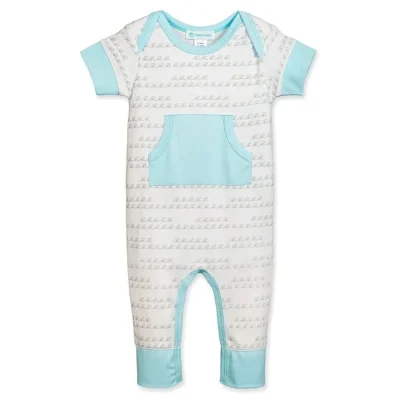 Custom Printed Bamboo Spandex Baby Jumpsuit Romper Onesie Snap Button Closure