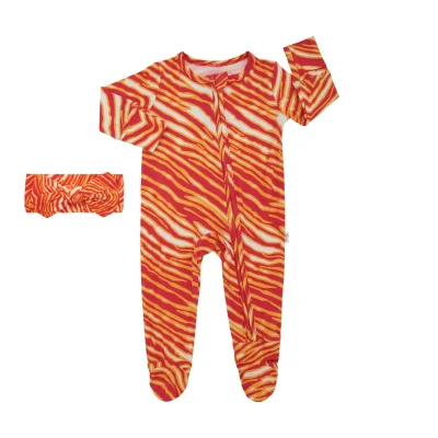 Factory OEM/ODM Custom Bamboo Baby Rompers Clothes TANBOOCEL Footie  Pajamas  Newborn Clothes Onesie Leopard Print