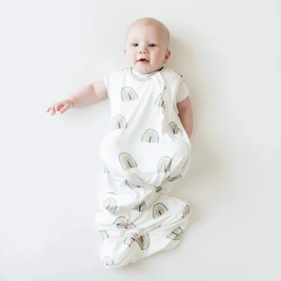 Custom Bamboo 0.5 -1.0 Tog Baby Sleeping Bag for Toddler YKK Two Way Zipper Sleepwear Sleep Sack Cartoon Prints CPC Certificated