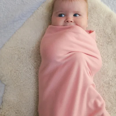 Customize Baby 100% Merino Wool Swaddle Blanket Superfine Superwash Newborn Custom Super Soft Merino Wool Blanket Single Layer