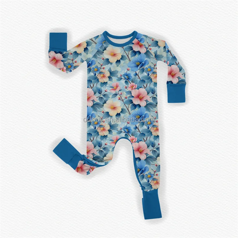 Adorable cotton baby romper in soft pastel tones, perfect for B2B wholesale buyers seeking premium newborn clothing collections.