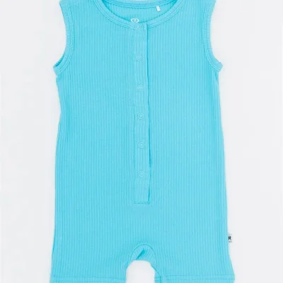 Custom Ribbed Bamboo Toddler Onesie Organic Cotton Jumpsuit Private Print Logo Soft Casual Kids Romper for Baby Girls Summer