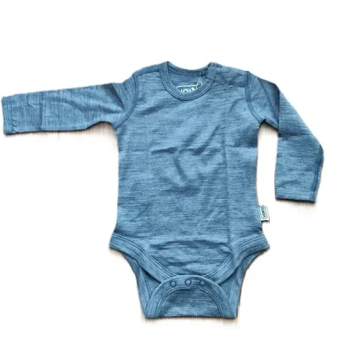 Winter Warming 100% OEKO-TEX Merino Wool 16 Micron Knitted Baby Romper Long Sleeve Merino Wool Baby Clothes Bodysuit