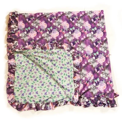 Custom 95% Bamboo Fiber 5% Spandex Butterfly Design Kids' Bedding Comfortable Blanket for Little Sleepy Toddler and Baby
