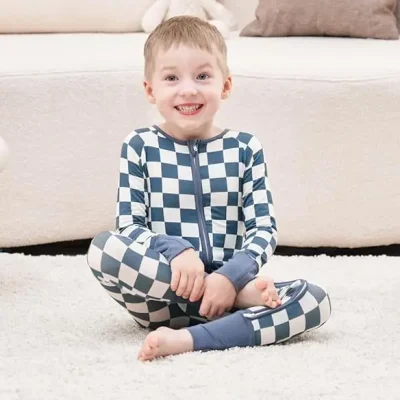 Custom Oeko-Tex Baby Viscose Bamboo Pajamas Infant Boys Girls Footless Zippy Sleep 'N Play Clothes - One Piece Romper