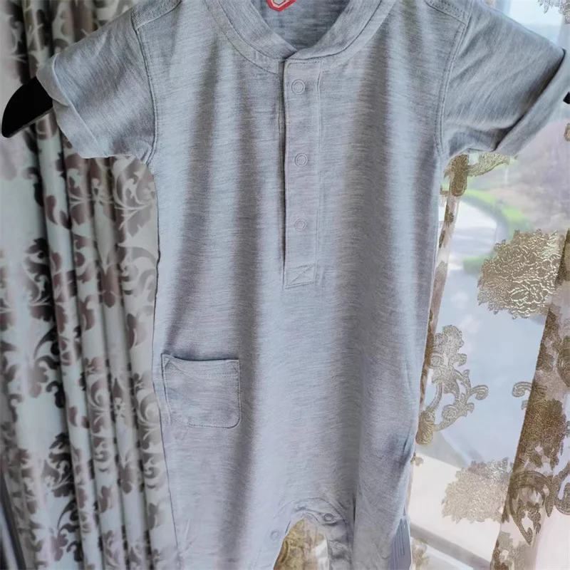 Wholesale designer baby clothes with bamboo print, perfect for retailers seeking eco-friendly, stylish, and premium-quality infant apparel collections.