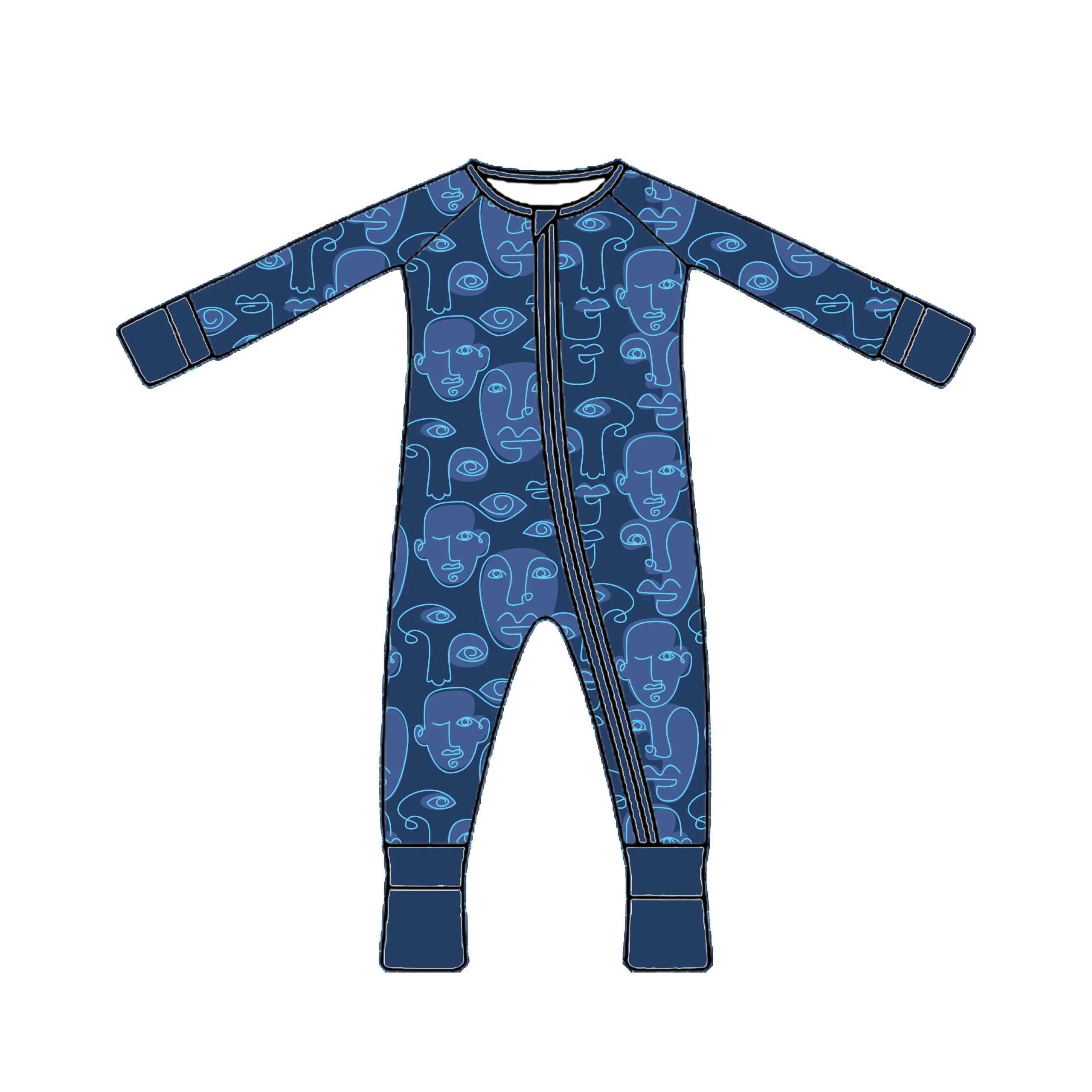 Soft bamboo romper in neutral tones, perfect for eco-conscious retailers seeking sustainable wholesale baby clothing for modern parenting markets.
