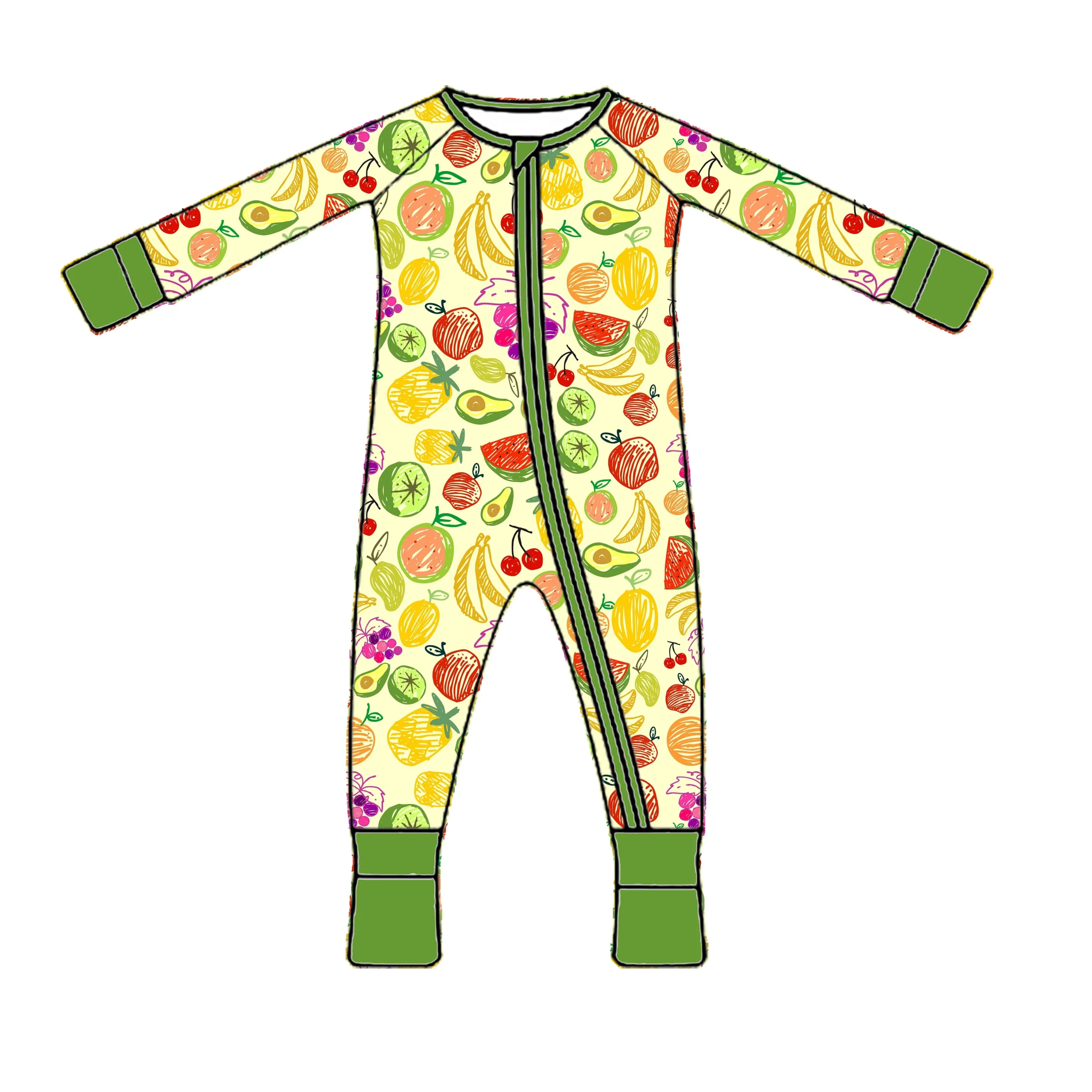 Soft knitted baby pajamas in pastel hues, perfect for B2B wholesale buyers seeking premium, cozy infant clothing for retail.